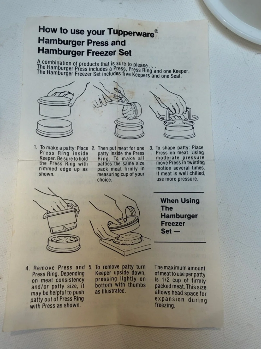 Vtg. Hamburger Press